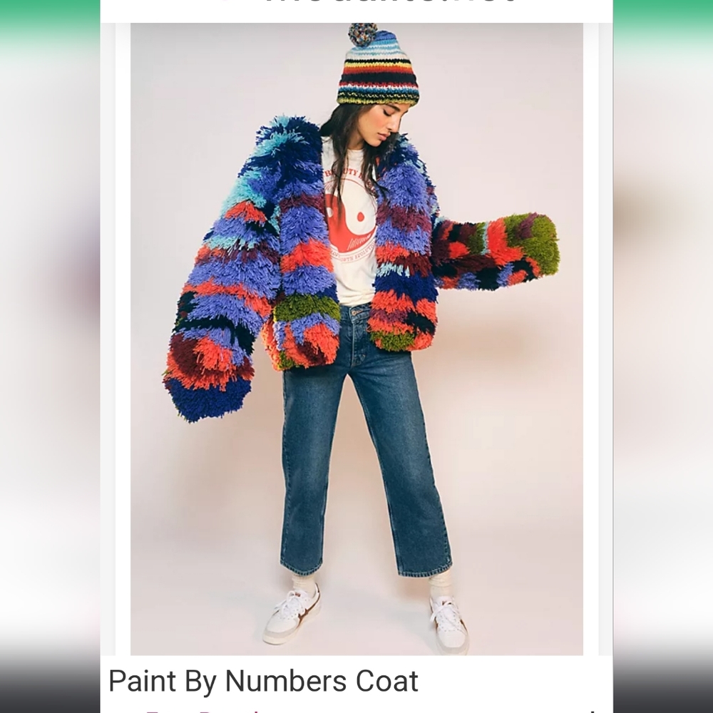 Free People Paint By Numbers Coat